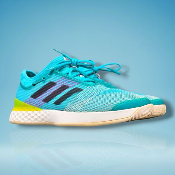 adidas adizero ubersonic 3 tennis sneakers shoes gym mens size 10 blue cp8852 main image 8